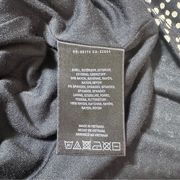 ANTHROPOLOGIE MAEVE BLACK AND WHITE 3/4 SLEEVE DRESS. SIZE XS - Picture 3 of 6